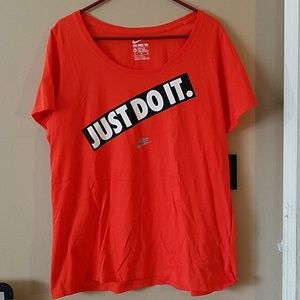 The Nike Tee Just Do It Size XXL Orange
